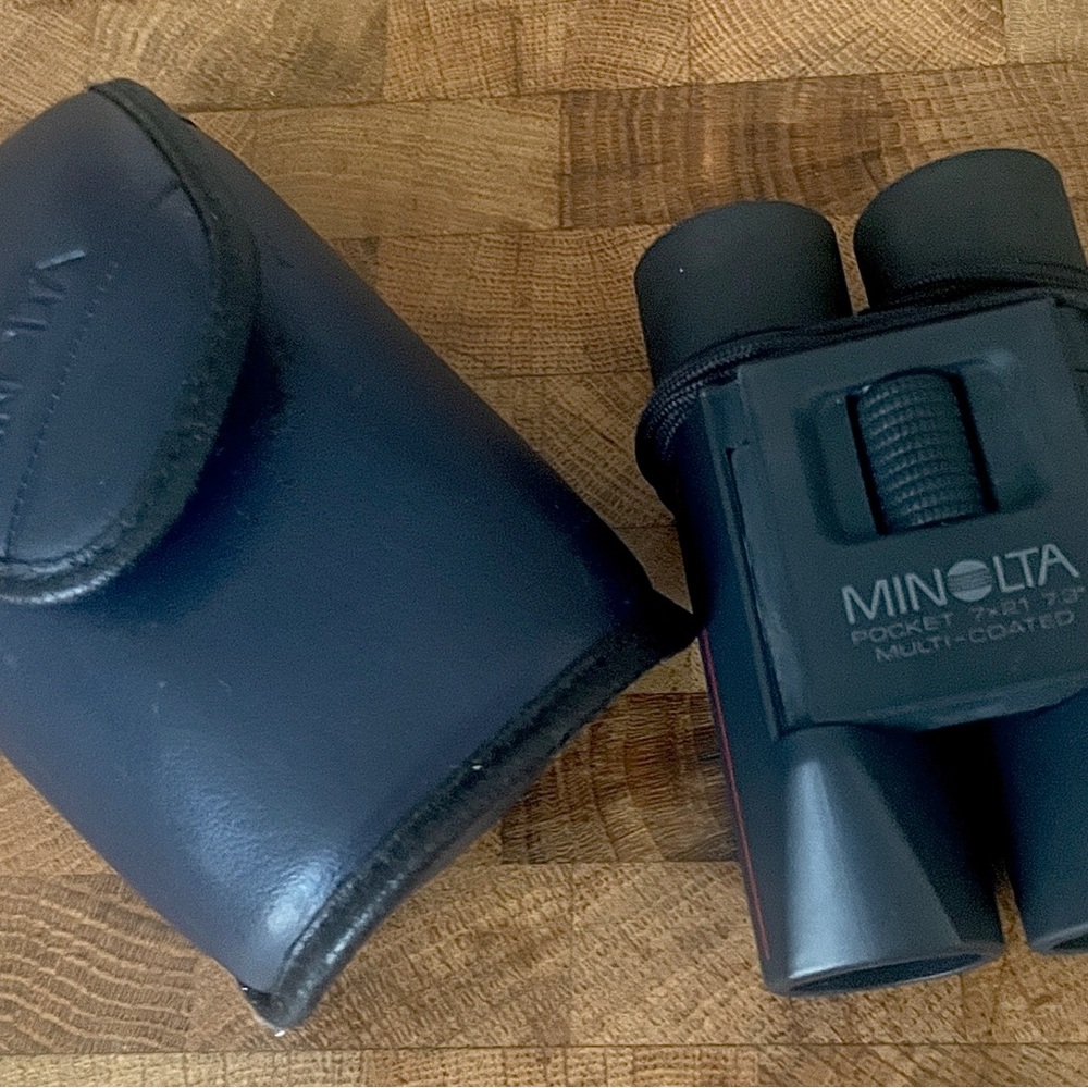 Minolta Pocket Binoculars with Case - Black